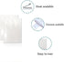 PABCK 100 Pieces White Metallic Mylar Foil Open Top Sealable Bags 3.1x4.7 inch Vacuum Heat Seal Pouches for Food Storage Packaging with Tear Notch...