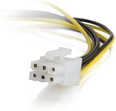 C2G/Cables to Go 35522 One 6-Pin PCI Express to Two 4-Pin Molex Power Adapter Cable (10 Inch)...
