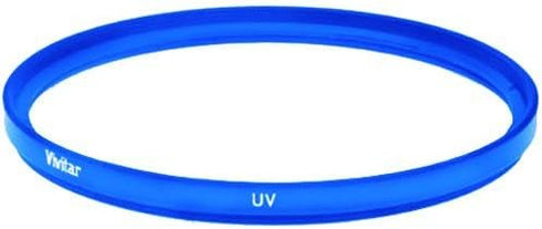 Vivitar 52mm UV Filter and Snap-On Lens Cap, Blue...