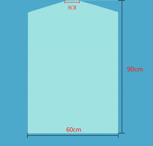 20Pcs Dry Cleaner Bags Plastic Clear Can be Hung Transparent Clothing Dust Cover...