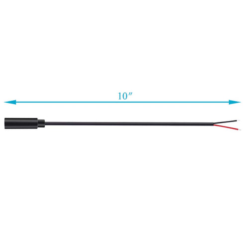 Fancasee 2 Pack Replacement 3.5mm Female Jack to Bare Wire Open End TS 2 Pole Mono 1/8" 3.5mm Jack Plug Connector Audio Cable Repair...