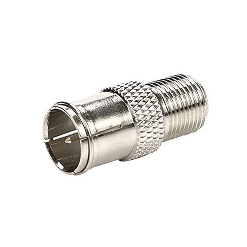 RG6 Compression F Type Connector Quick Push on Coax Cable Adapter Nickel Plated Pack of 5...