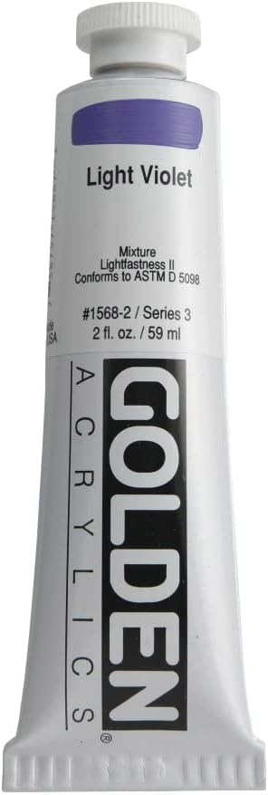 2 Oz Heavy Body Acrylic Color Paints Color: Light Violet...