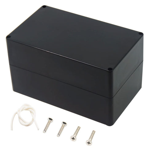 Junction Box, Zulkit Project Box IP65 Waterproof Dustproof ABS Plastic Electrical Boxes Electronic Enclosure Black 7.9 x 4.7 x 4.4 inch(200 x 120 ...