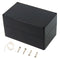 Junction Box, Zulkit Project Box IP65 Waterproof Dustproof ABS Plastic Electrical Boxes Electronic Enclosure Black 7.9 x 4.7 x 4.4 inch(200 x 120 ...
