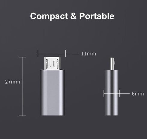 USB C to Micro USB Adapter, USB Type C Female to Micro USB Male Adapter Compatible with Samsung Galaxy S7/S6/S5/S4/S3, Note 5/4/3, Android Phones,...