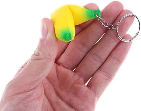 iMagitek 15 Pack Banana Keychains for Kids Party Favors Supplies, School Carnival Prizes, Party Bag Gift Fillers, Banana Stress Relieve Toy...