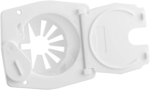 RV Square Electrical Cable Hatch for 30 Amp Cords (White)...