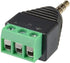 5 Pieces 3.5mm (1/8inches) Stereo Audio Male to AV 3-Screw Terminal Female Phoenix Adapter Connector...