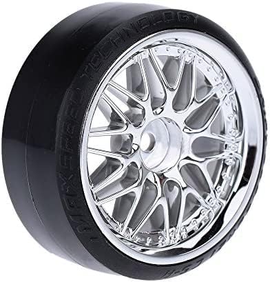 GoolRC 4PCS/Set 1/10 Drift Car Tires Hard Tyre Replacement for Traxxas HSP Tamiya HPI Kyosho On-Road Drifting Car...