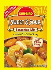 Sunbird Sweet and Sour Seasoning Mix .87 Ounce (4 Pack)...