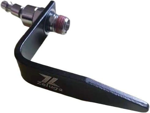 22-414 Heavy Duty Aluminium Pneumatic L-Shaped Rafter Hook for Nail Guns with 1/4in. Industrial Body and 3/8in. Male NPT Swivel Fitting (3/8 inch)...