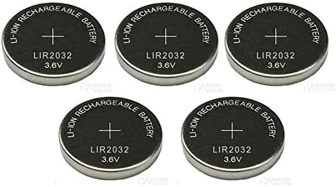 New 5 x Rechargeable LIR2032 LIR 2032 3.6V Button Cell FBA...