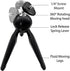 Mini Compact Tripod with Rotating Head + eCostConnection Universal Tripod Mounting Adapter with Dual 1/4" Mounting Points Compatible with All Smar...
