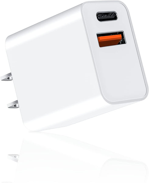 UDATON USB C Charger, Apple Watch Charger, PD Dual Port Type C Power Adapter Block Cube Compatible for New Apple Watch Series 9 8, iPhone 15/15 Pr...