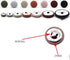 PEPPERLONELY 10PC 25mm Fabric Cloth Covered with Metal Shank Round Buttons, Red...