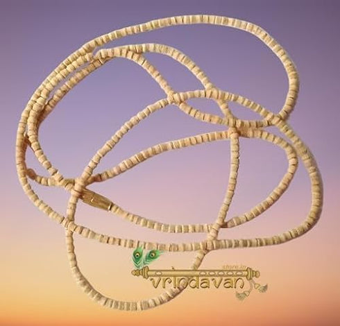 Mala Tulsi Mala Jaap Mala for Pooja Kanthi Mala Jaap Mala Wood Chain Pooja Mala Puja Japa Mala Tulsi Mala Tulsi Wood Kanth Mala Big Round Mala Pac...