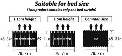 Heidi Galaxy Star Bed Canopy Single Sleeper Bunk Bed Curtain Student Dormitory Blackout Cloth Mosquito Nets Bedding Tent...
