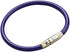 Lucky Line 4-1/2" Locking Cable Key Ring, Crimp to Permanently Close, Nylon Coated Steel Wire, Corrosion-Resistant, 25 Pack, Blue (80830)...