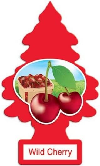 LITTLE TREES Car Air Freshener | Hanging Paper Tree for Home or Car | Wild Cherry | Pack of 6...