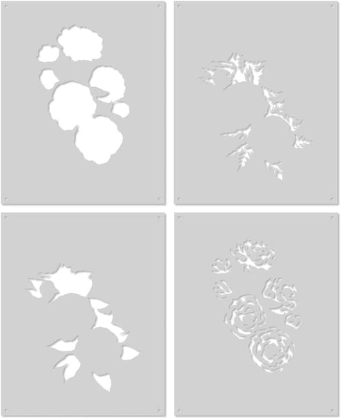 Hero Arts SA190 Bunch Stencil, Color Layering Peonies...