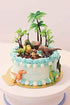 12Pieces 3.15-inch and 5.5-inch Green Palm Tree Cake Topper Decorated with Coconut Cake Topper Cake Decoration or Model, Sand Table Decoration....