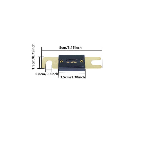 ANL Gold Plated Fuse 300 Amp + ANL Fuse Holder 1 Pack...