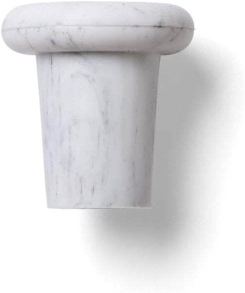 Outset B320 Silicone Wine Bottle Stoppers, White Marble, Small...