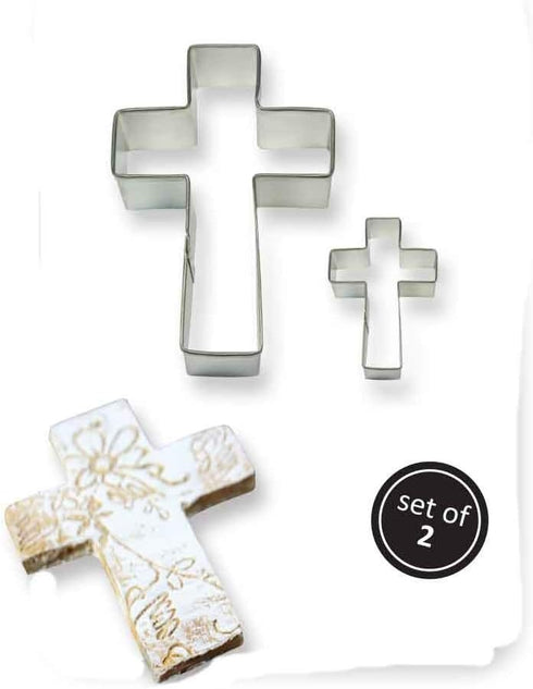 PME Cross Cookie and Cake Cutters, Set of 2...