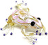 Frog Miniature Figurines Animals Hand Blown Color Glass Art Collectible Gift Decorate 3" (Yellow Purple)...