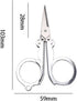 2Pcs Foldable Mini Metal Scissors Stainless Steel Folding Scissors Portable Travel Scissors Crafting Safety Sewing Scissor For Home Office...