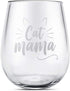 Cat Mama Wine Glass Mothers Day Gifts for Wife from Husband Daughter Son-Wife, Mom Gifts -Funny Birthday Gifts for Wife,Any Mom,New Mom,Mom to be,...