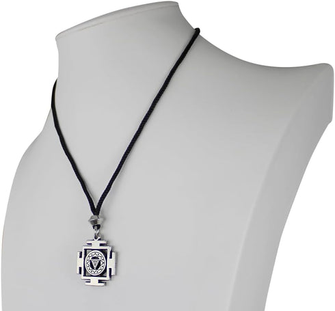Pewter Kali Yantra of Transformation Hindu Goddess Pendant...