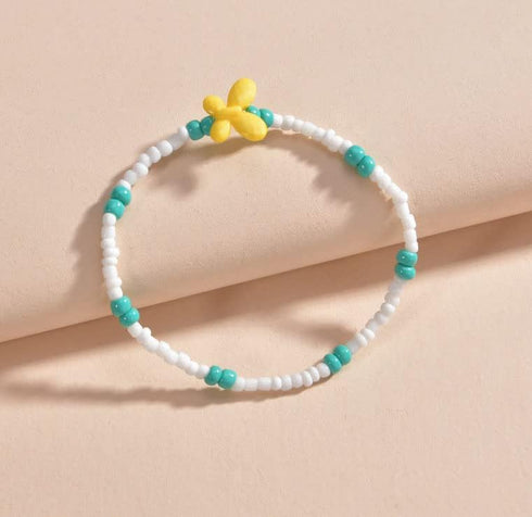 Butterfly Anklets Boho Bead Anklet Bracelet Beach Anklet Foot Chain Jewelry for Women and Teen Girls...