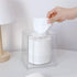 Cq acrylic Tissue Box Holder,Clear Square Tissue Box Cover for Kleenex Tissue Cube Box,Plastic Roll Tissue,Napkin,Facial Tissue Dispenser Box Case...