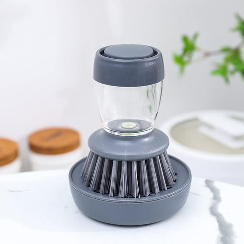 Dishwashing Brush with soap Dispenser, soap Dispensing Palm Brush, dishwashing Kitchen Brush, dishwashing Brush for Washing and Cleaning of pots a...