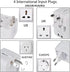rts High Speed 25W Dual USB Universal Travel Adapter International All in One Worldwide Travel Multi Plug Adapter Cable & Wall Charger with Build ...