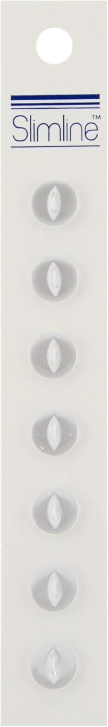 BERWICK OFFRAY Buttons Slimline, Pearl 2-Hole 3/8" 7/Pkg...
