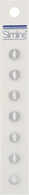 BERWICK OFFRAY Buttons Slimline, Pearl 2-Hole 3/8" 7/Pkg...