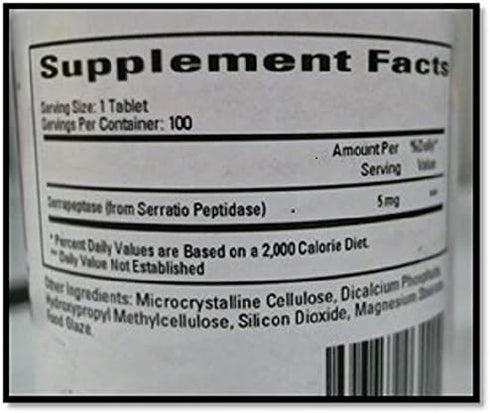 Cardiovascular Research Serraflazyme Tablets, 100 Count...