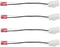 4 Pack Speaker Harness for Jeep Dodge Chrysler Models Front Rear Door Speaker Wiring Harness Adapter 72-6514 - Door Speaker Replacement Speaker Wi...