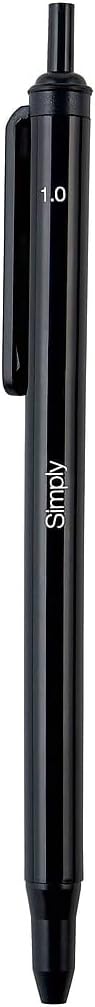 STAPLES 2498032 Simply Ballpoint Rt Med Blk Dz...