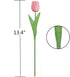 Artificial PU Tulips 10Pcs Real Touch Fake Flower Arrangement Bouquets for Home Office Wedding Decoration (Pink)...