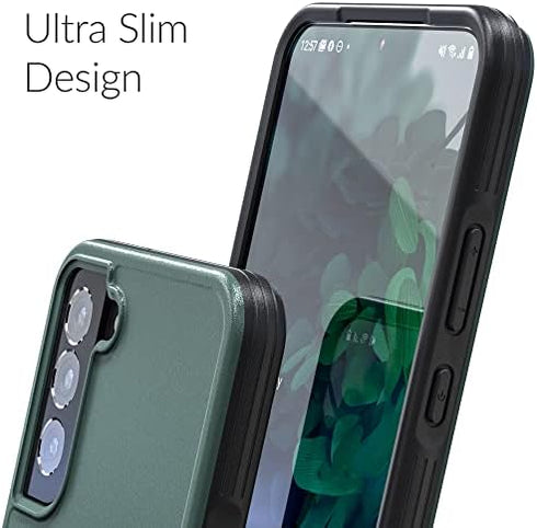 Crave Slim Guard for Galaxy S22+ Case, Shockproof Case for Samsung Galaxy S22+, S22 Plus (6.6 inch) - Forest Green...