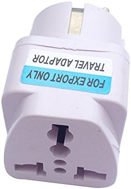 ANRANK UE3360AK 2 Packs Universal AU US UK to EU Europe Plug AC 250V Power Travel Adapter White...