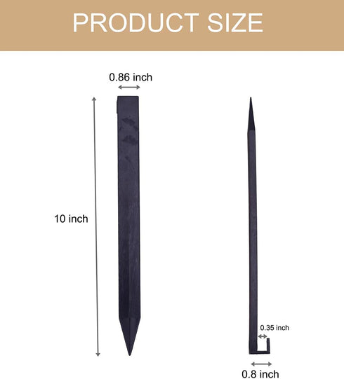 Landscape Anchoring Stakes, 10PCS 10 Inch Spiral Plastic Landscape Spikes,Nylon Landscape Anchoring Stake for Garden Lawn Yard,Weed Barrier,Artifi...
