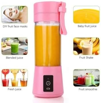 WROZZO Mini Personal Blender, 1000W Powerful Motor, 800ml Cup, 6 Stainless Blades, USB Charging, Portable Blender for Shakes and Smoothies Pink...