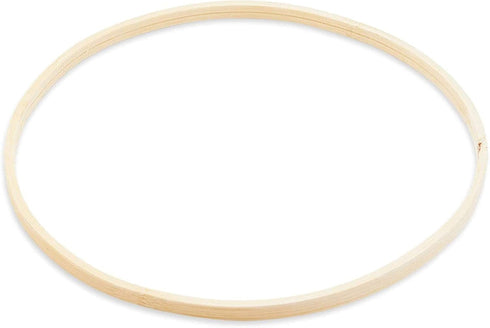 Bamboo Rings for Crafts, Macrame, and Dreamcatchers (9 in, 12 Pack)...