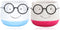Indoor Planters 2pcs Planter Pot Eyeglasses Design Flower Pot Ceramic Nursery Floweprot Root Control Flower Container for Office Windowsill Outdoo...