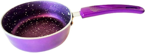 Mini Induction Base Aluminium Sauce Pan, Non Stick, Milk Pan, Tea Pan - Puple...